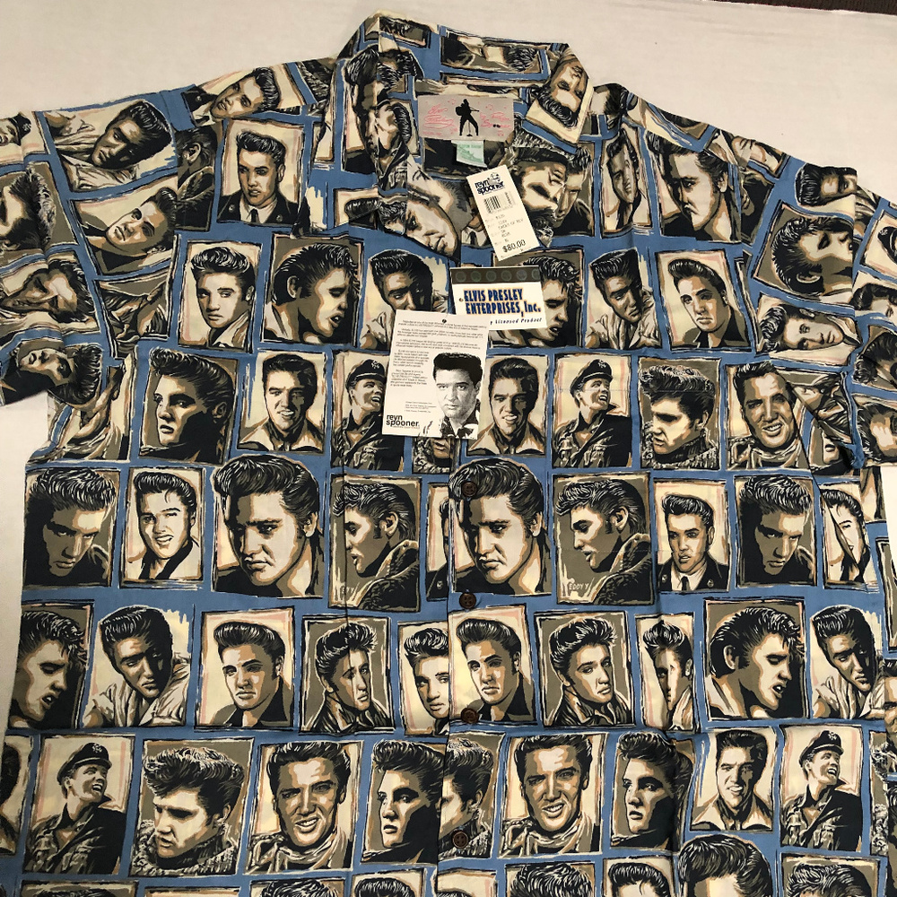 NWT Reyn Spooner Elvis Presley Collectible Shirt